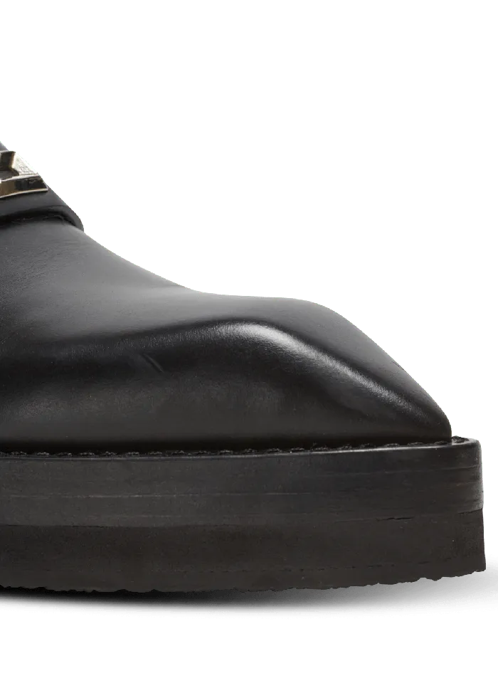 Balmain Loafers Men Ben Smooth Leather Loafers Black