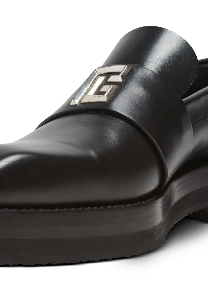 Balmain Loafers Men Ben Smooth Leather Loafers Black