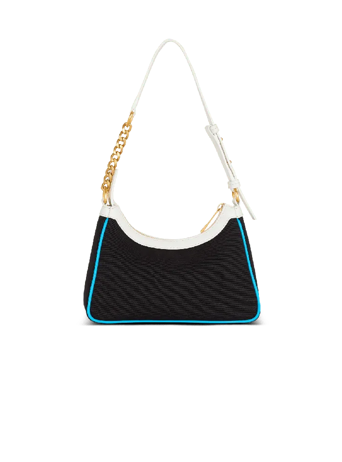 Balmain Shoulder Bags Women BArmy Shoulder Bag In Canvas And Calfskin Postcard Multicolor