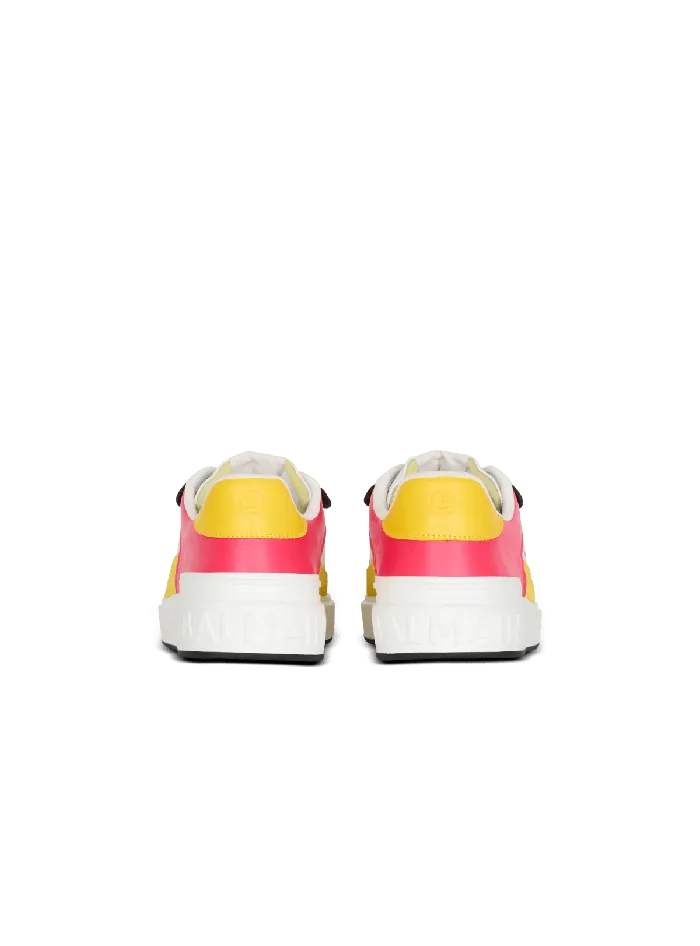 Balmain Sneakers Men BCourt Flip Trainers In Calfskin Multicolor