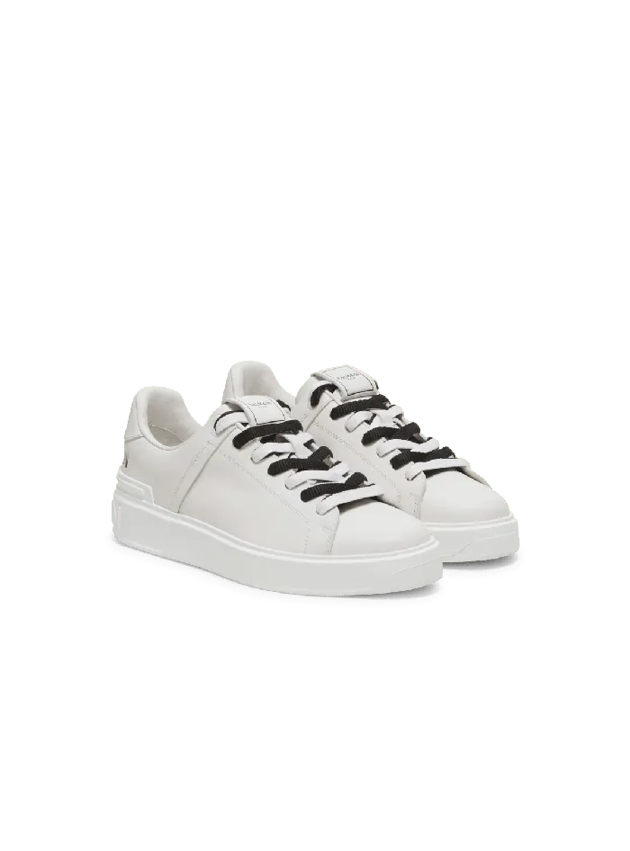 Balmain Sneakers Women BCourt Smooth Leather Sneakers White