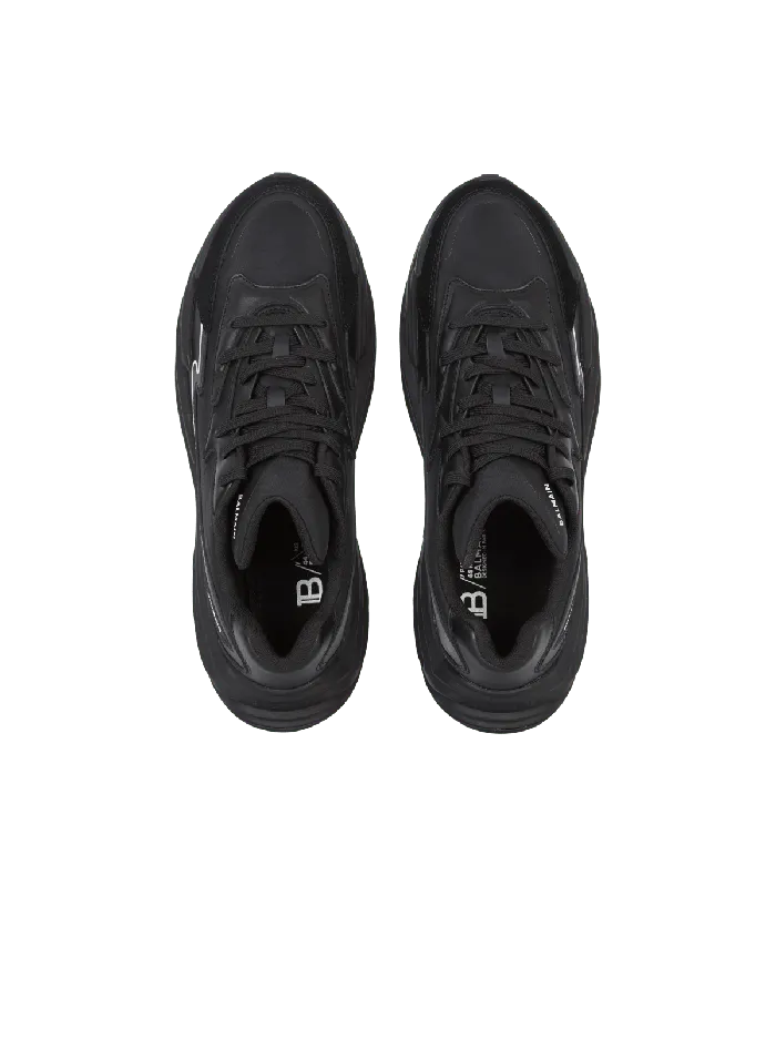 Balmain Sneakers Women RunRow Leather Sneakers Black