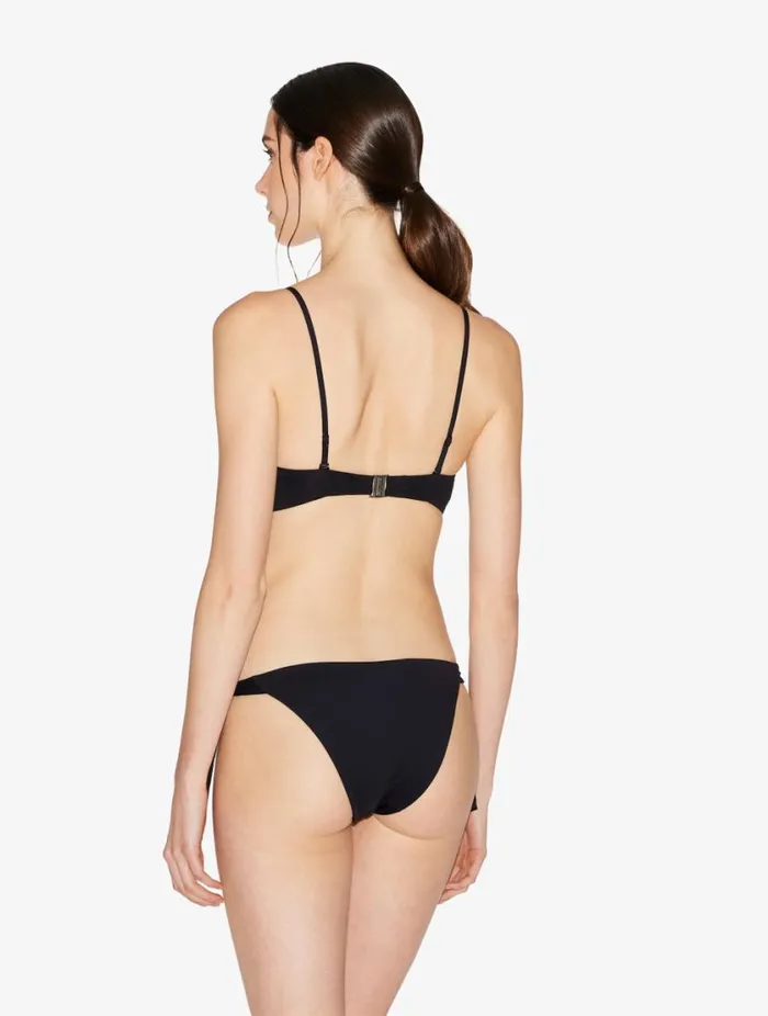 Bandeau Bikini Top In Black With Beading Swim La Perla Bikinis