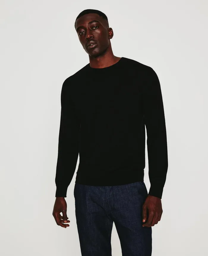Beck Crew True Black Men AG Jeans Sweatshirts