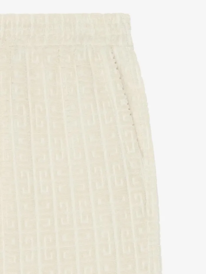 Bermuda Shorts In 4g Cotton Towelling Ivory Men Givenchy Pants and Shorts