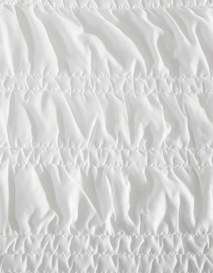 Betsey Johnson Women BETSEYS BOUDOIR SOLID WHITE FULL QUEEN QUILT SHAM SET MULTI Betsey Johnson Women BETSEYS BOUDOIR SOLID WHITE FULL QUEEN QUILT SHAM SET MULTI