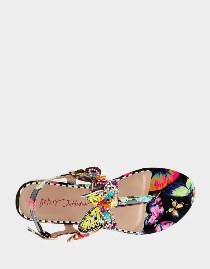 Betsey Johnson Women DACIE BLACK MULTI Black Multi