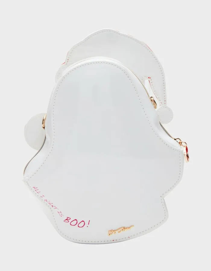 Betsey Johnson Women KITSCH ALL I WANT IS BOO CROSSBODY WHITE Betsey Johnson Women KITSCH ALL I WANT IS BOO CROSSBODY WHITE