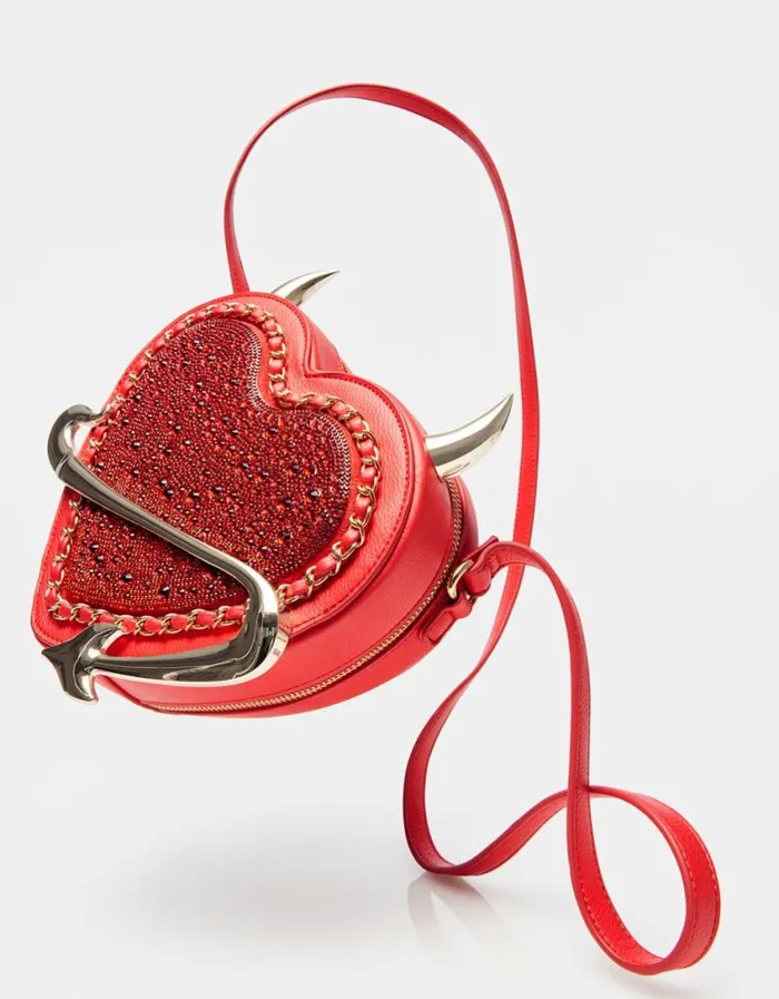 Betsey Johnson Women KITSCH DEVIL IN THE DETAILS CROSSBODY RED Betsey Johnson Women KITSCH DEVIL IN THE DETAILS CROSSBODY RED