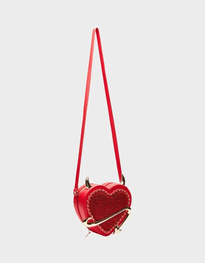 Betsey Johnson Women KITSCH DEVIL IN THE DETAILS CROSSBODY RED Betsey Johnson Women KITSCH DEVIL IN THE DETAILS CROSSBODY RED