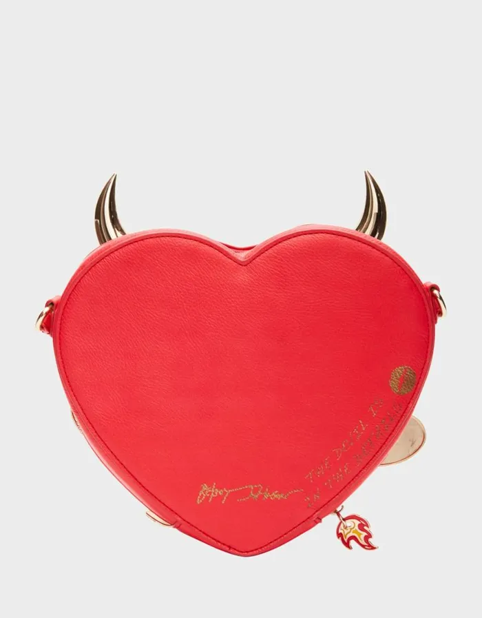 Betsey Johnson Women KITSCH DEVIL IN THE DETAILS CROSSBODY RED Betsey Johnson Women KITSCH DEVIL IN THE DETAILS CROSSBODY RED