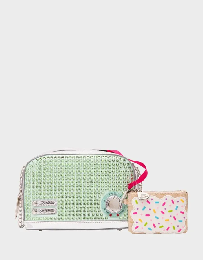 Betsey Johnson Women KITSCH GET TOASTED CROSSBODY GREEN Green Betsey Johnson Women KITSCH GET TOASTED CROSSBODY GREEN Green