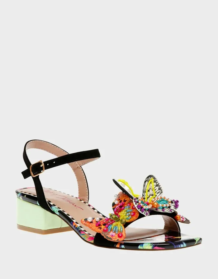 Betsey Johnson Women LOTTY BLACK BUTTERFLY Black Butterfly