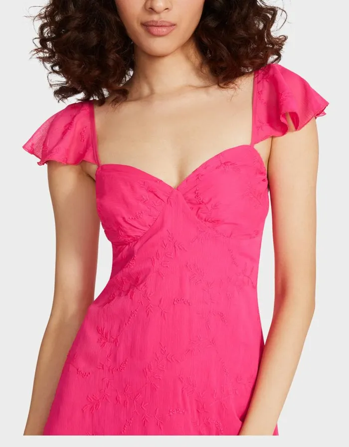 Betsey Johnson Women LOTUS MINI DRESS PINK Pink