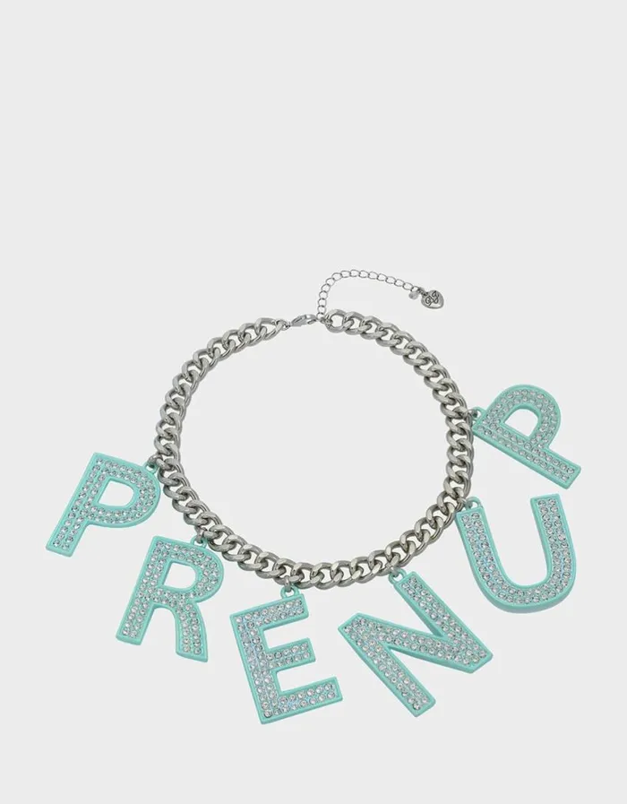 Betsey Johnson Women PRENUP FRONTAL NECKLACE CRYSTAL