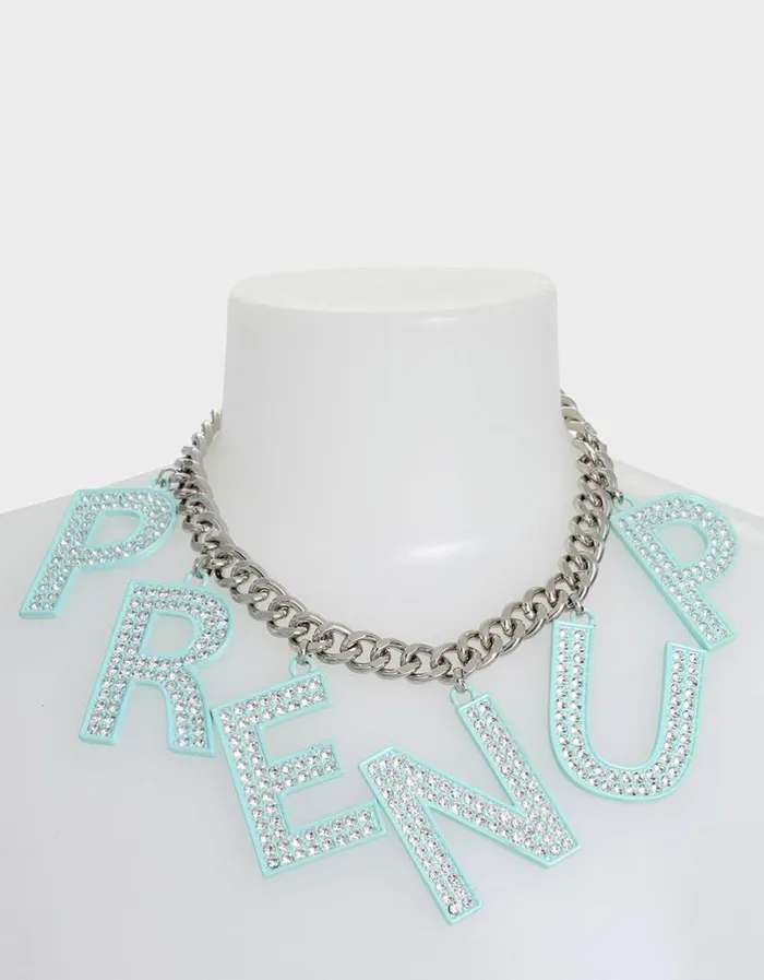 Betsey Johnson Women PRENUP FRONTAL NECKLACE CRYSTAL