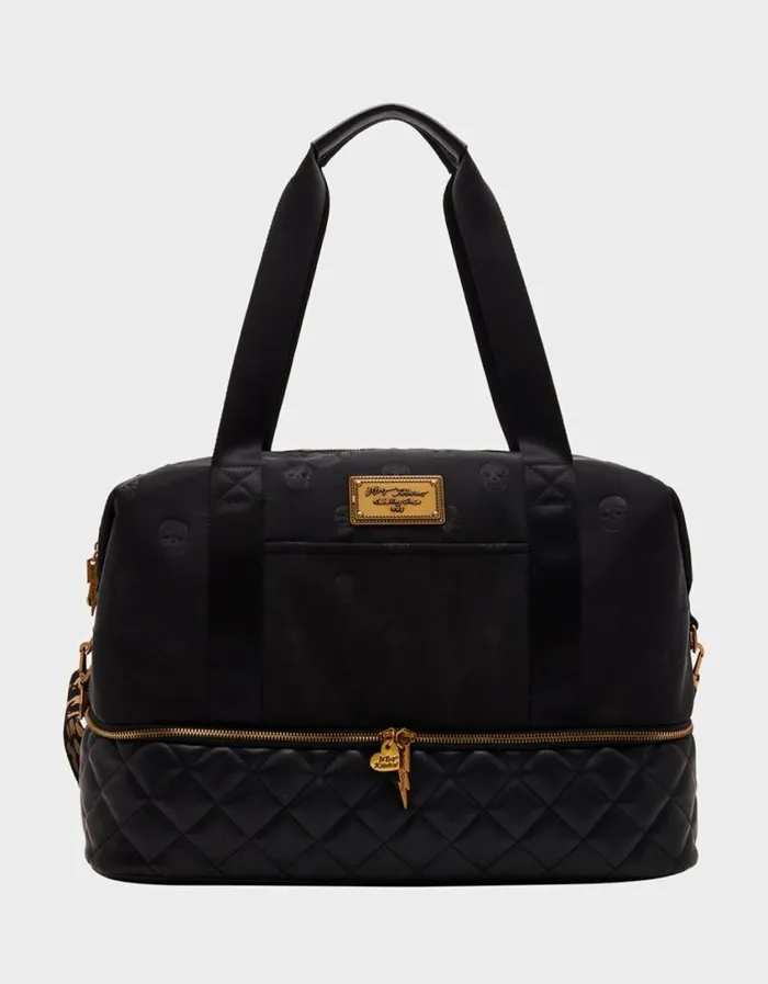 Betsey Johnson Women SKULLICIOUS WEEKENDER BAG BLACK