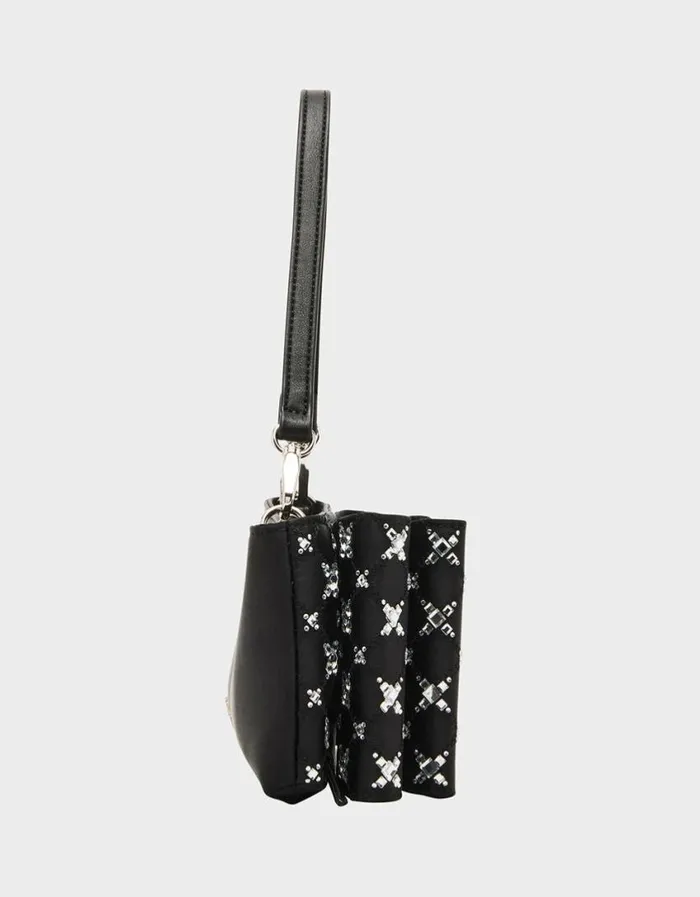 Betsey Johnson Women TIE THE KNOT BOW BAG BLACK Black Betsey Johnson Women TIE THE KNOT BOW BAG BLACK Black