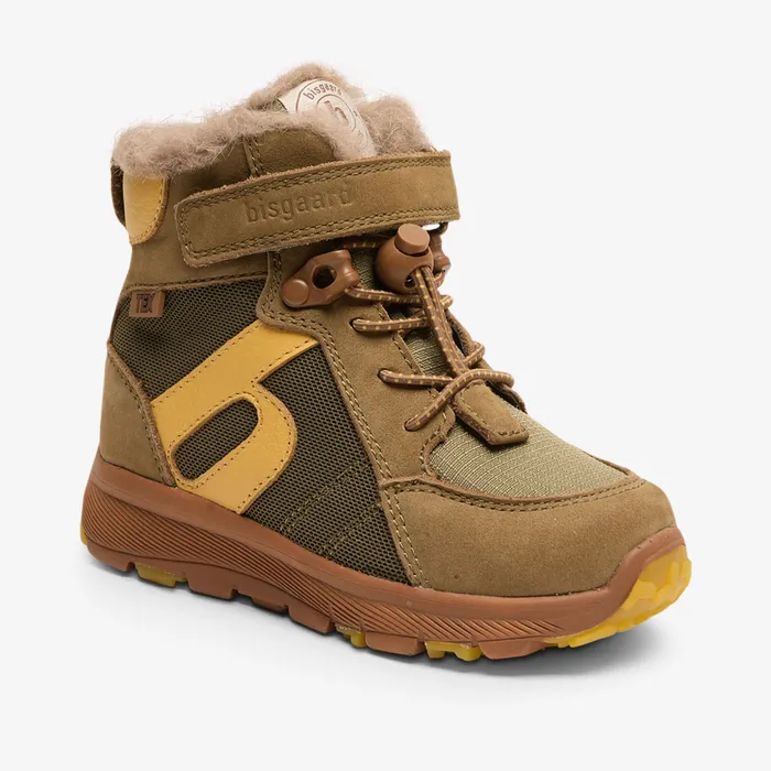 bisgaardshoes marlon tex moss Green KIDS Winter boots