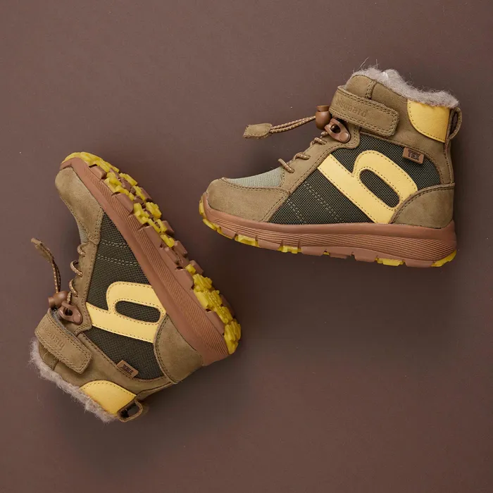 bisgaardshoes marlon tex moss Green KIDS Winter boots