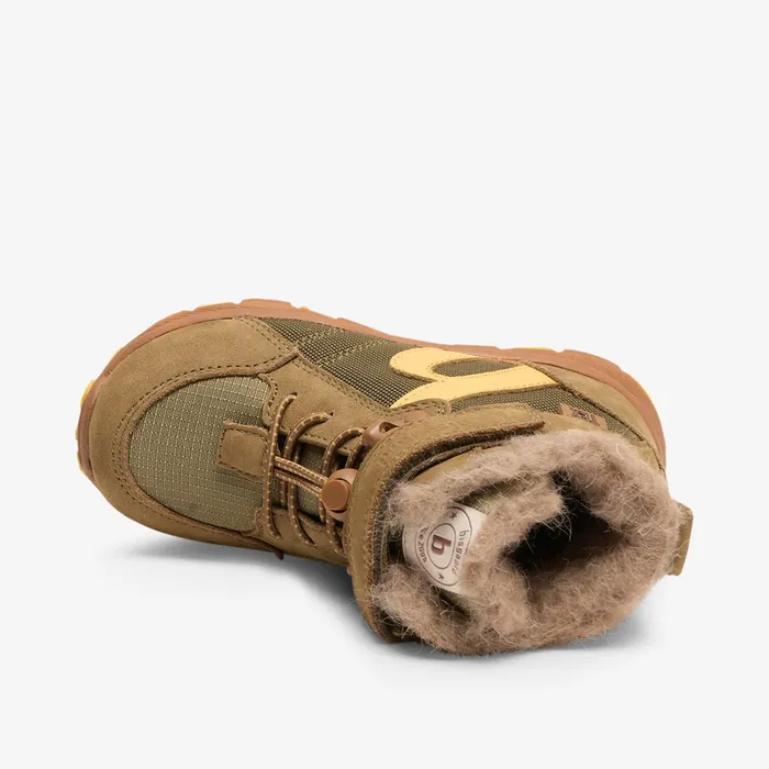 bisgaardshoes marlon tex moss Green KIDS Winter boots