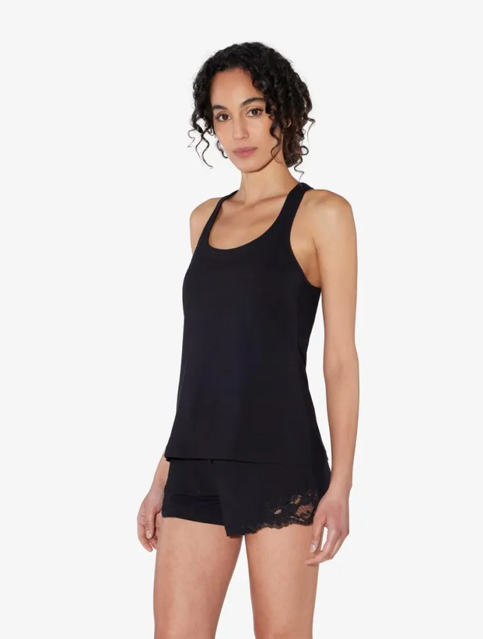 Black Cotton Sleep Shorts Sleepwear La Perla Pajamas