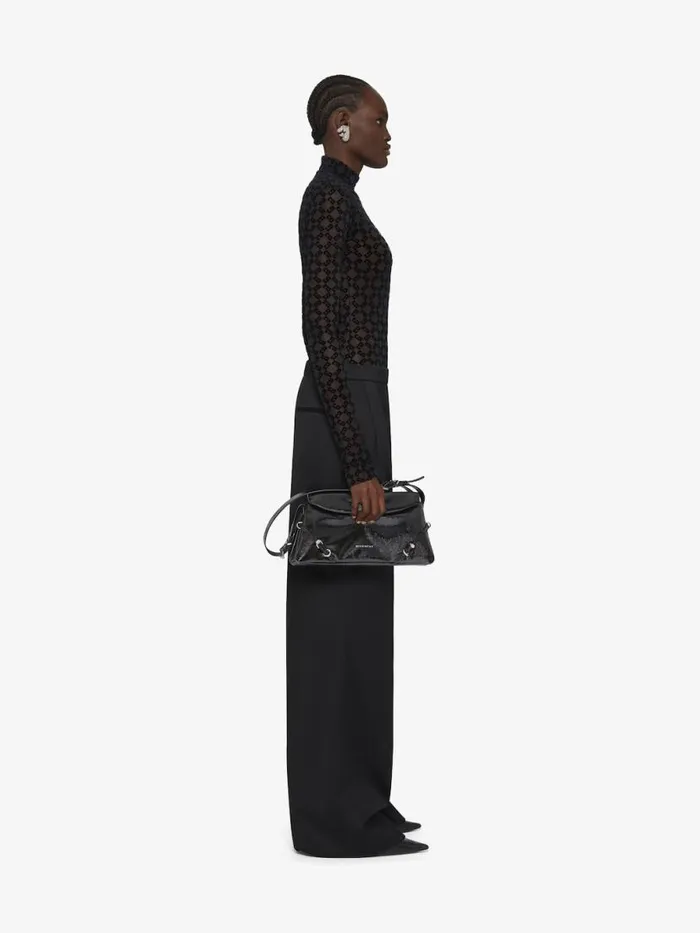 Bodysuit In Monogram 72 Tulle Black Women Givenchy Tops and Shirts