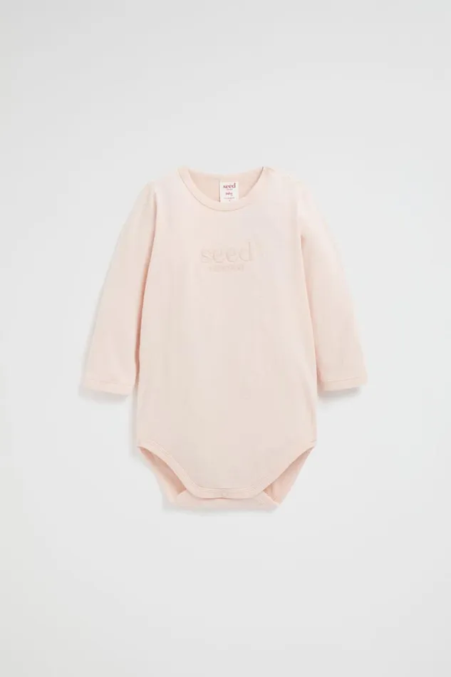 Bodysuits and Onesies Newborn Seed Heritage Core Logo Bodysuit Rosewater