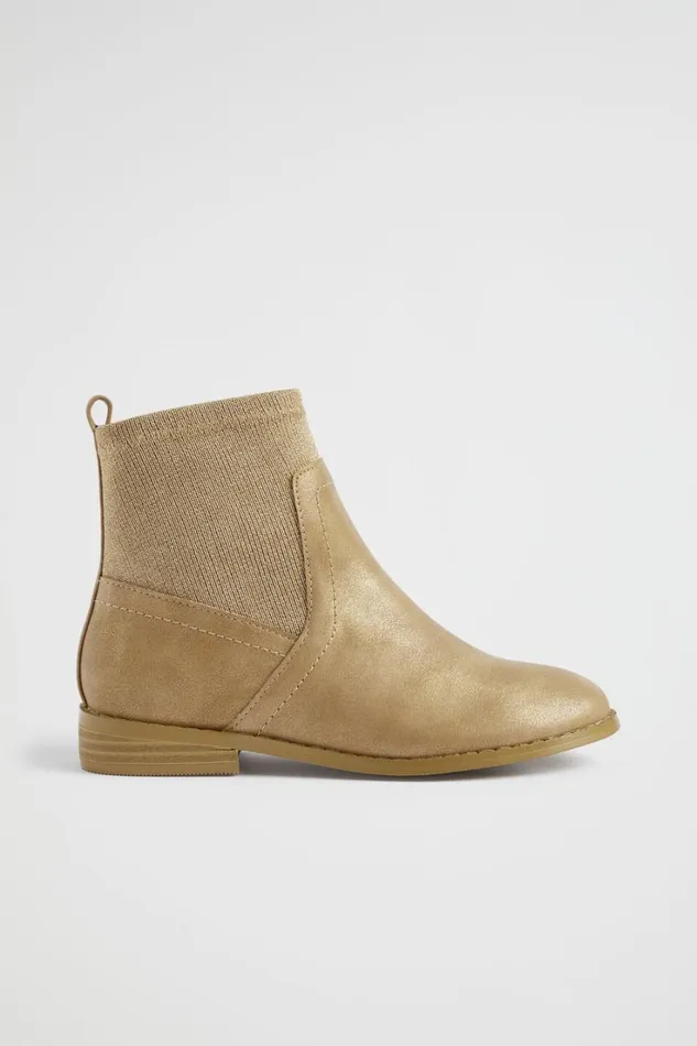 Boots Girl Seed Heritage Glitter Sock Boot Cappuccino