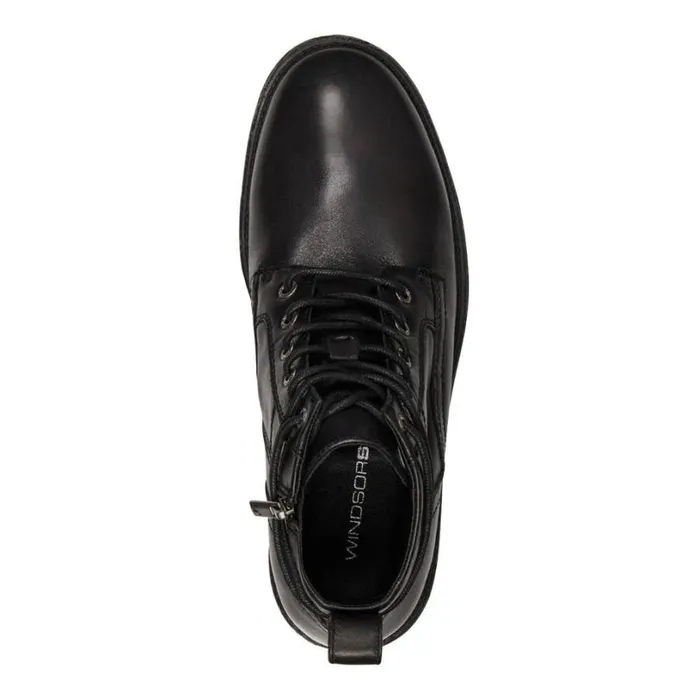 Boots Men Windsor Smith JENSEN BLACK LEATHER BOOTS