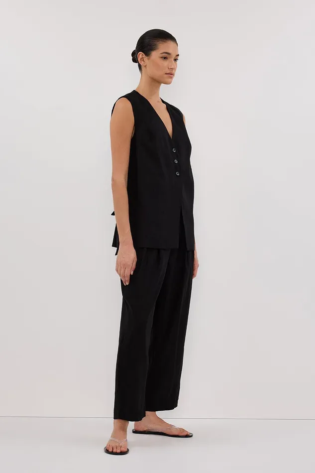 BRAX BLACK LONGLINE VEST Women DISSH Vests