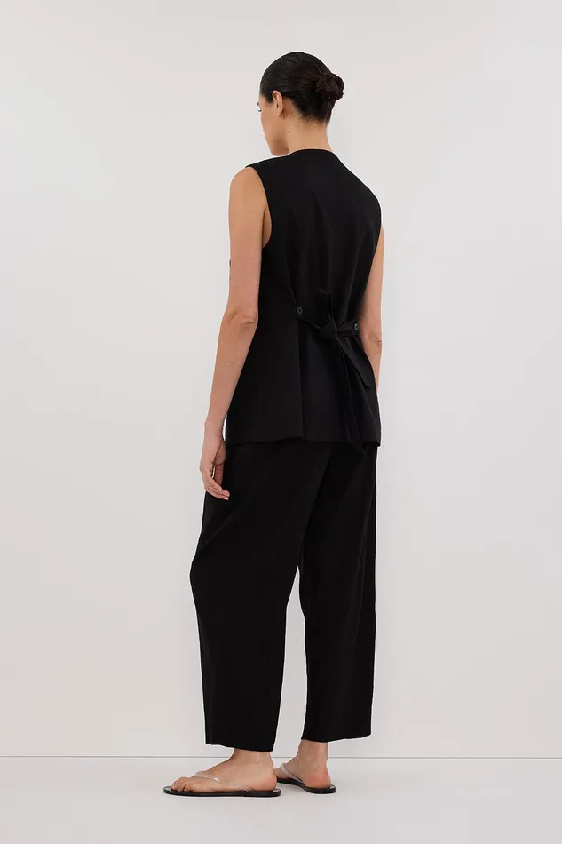 BRAX BLACK LONGLINE VEST Women DISSH Vests