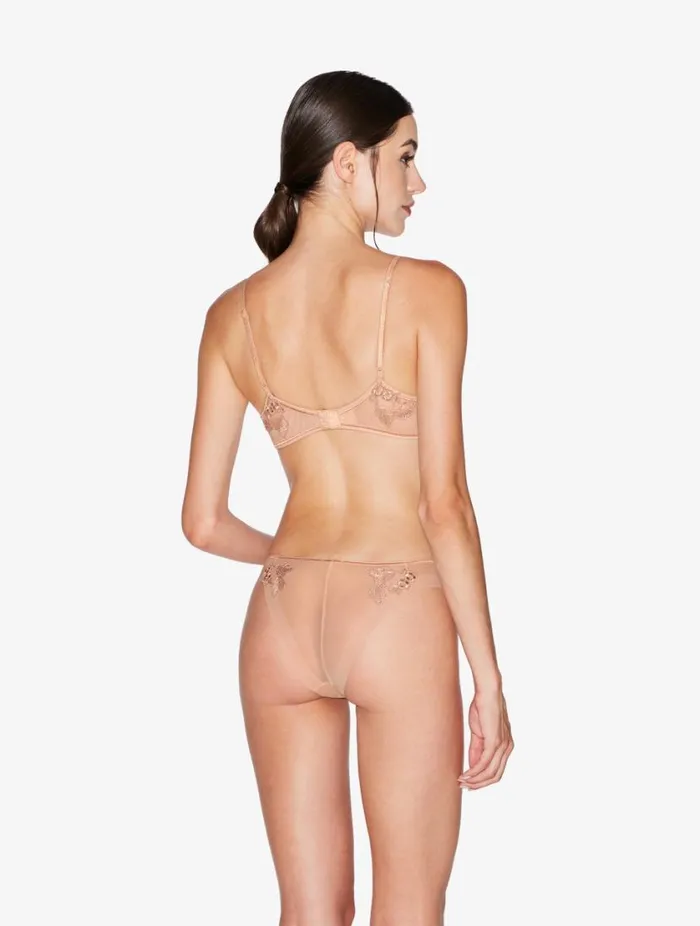 Brazilian Briefs In Sand Stretch Tulle Lingerie La Perla Brazilian