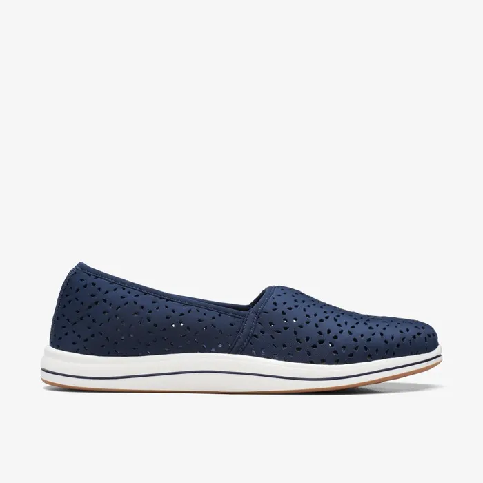 Breeze Emily Navy Women Clarks Flats