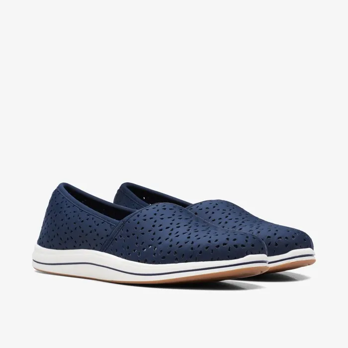 Breeze Emily Navy Women Clarks Flats