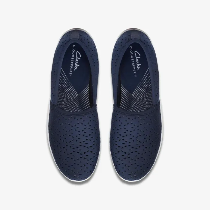 Breeze Emily Navy Women Clarks Flats