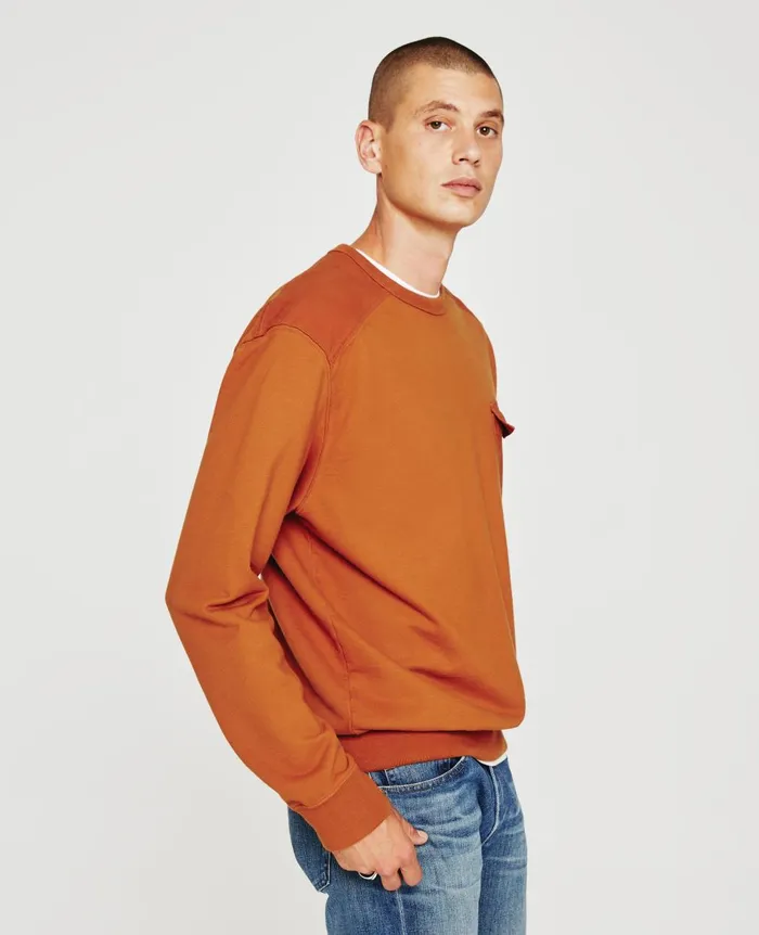 Brendan Sweatshirt Tawny Clay Men AG Jeans Sweatshirts Brendan Sweatshirt Tawny Clay Men AG Jeans Sweatshirts