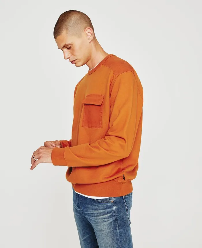 Brendan Sweatshirt Tawny Clay Men AG Jeans Sweatshirts Brendan Sweatshirt Tawny Clay Men AG Jeans Sweatshirts