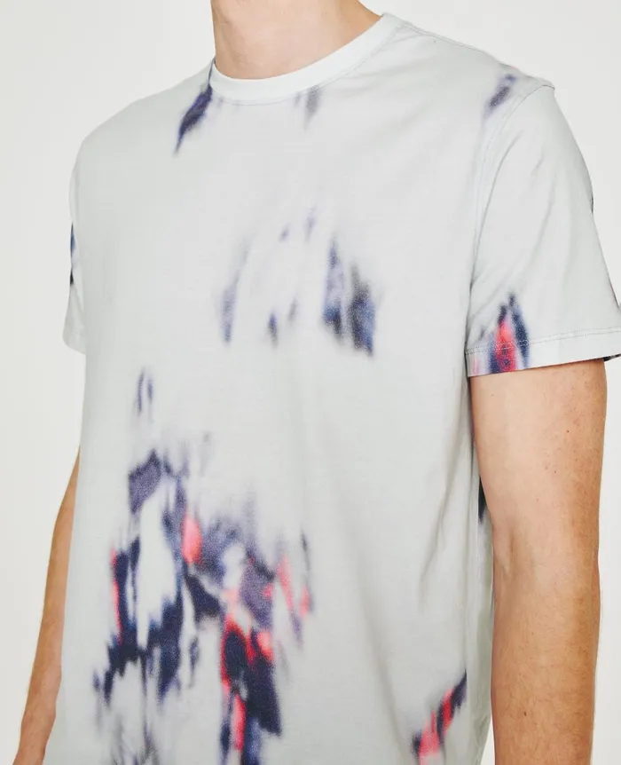 Bryce Crew Ikat Brush Blue Multi Men AG Jeans Tees Bryce Crew Ikat Brush Blue Multi Men AG Jeans Tees