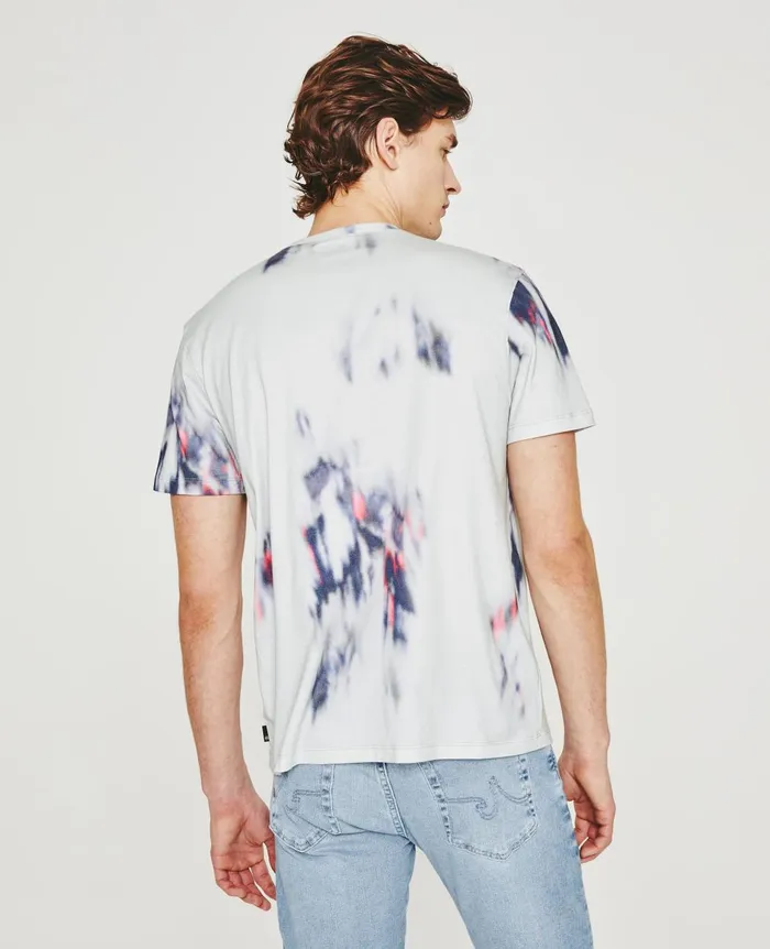 Bryce Crew Ikat Brush Blue Multi Men AG Jeans Tees Bryce Crew Ikat Brush Blue Multi Men AG Jeans Tees