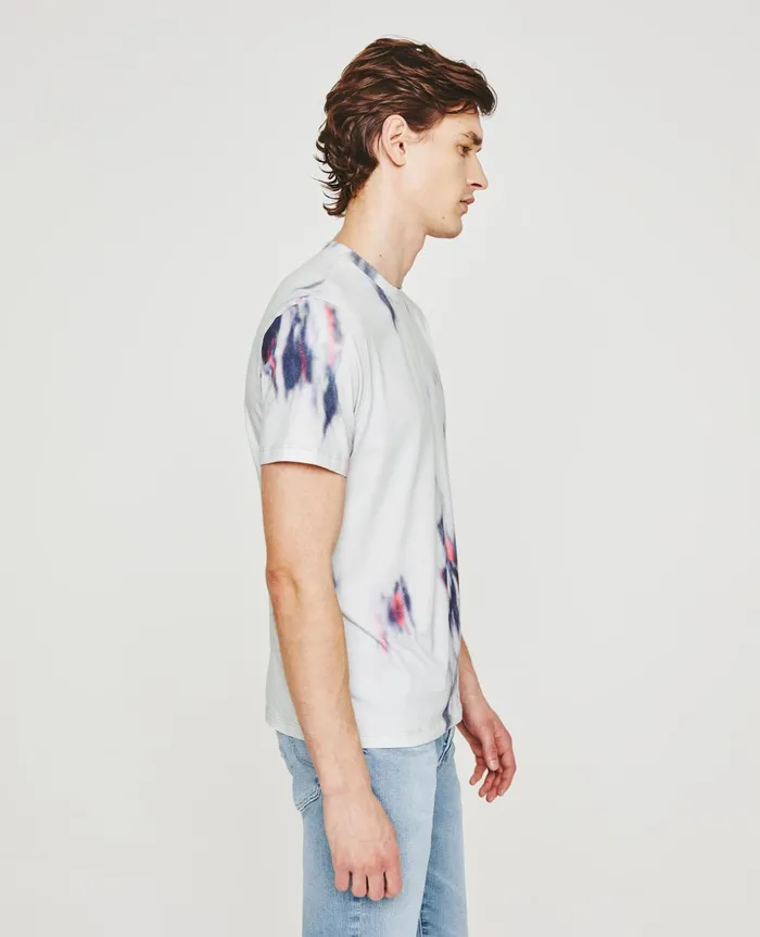 Bryce Crew Ikat Brush Blue Multi Men AG Jeans Tees Bryce Crew Ikat Brush Blue Multi Men AG Jeans Tees