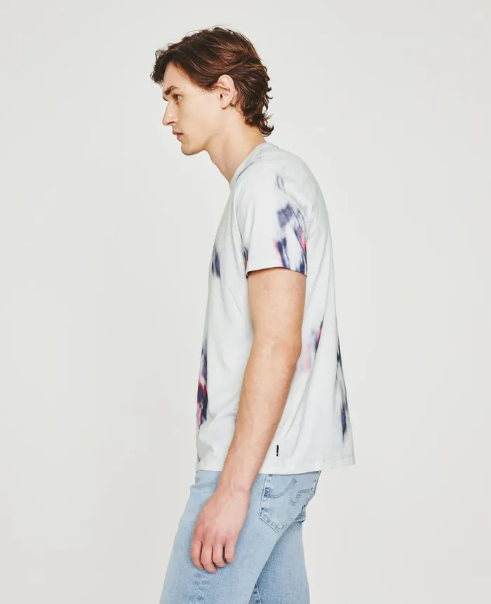 Bryce Crew Ikat Brush Blue Multi Men AG Jeans Tees Bryce Crew Ikat Brush Blue Multi Men AG Jeans Tees