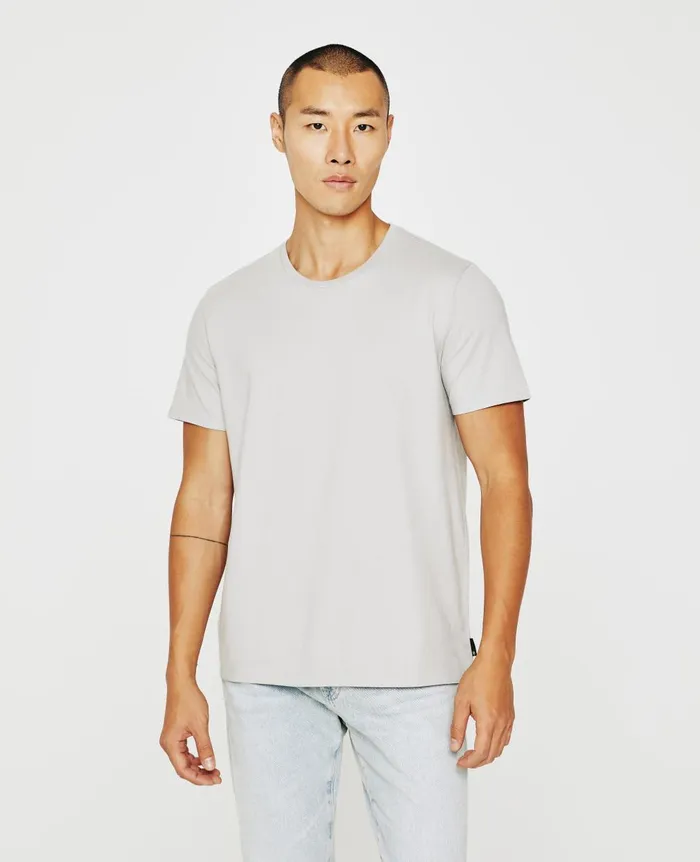 Bryce Crew Silver Grey Men AG Jeans Tees