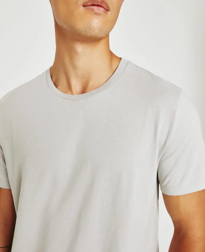 Bryce Crew Silver Grey Men AG Jeans Tees