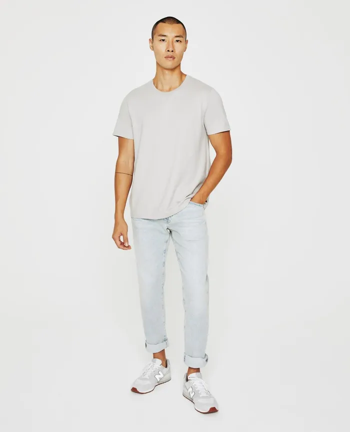 Bryce Crew Silver Grey Men AG Jeans Tees