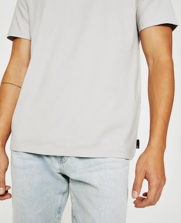 Bryce Crew Silver Grey Men AG Jeans Tees