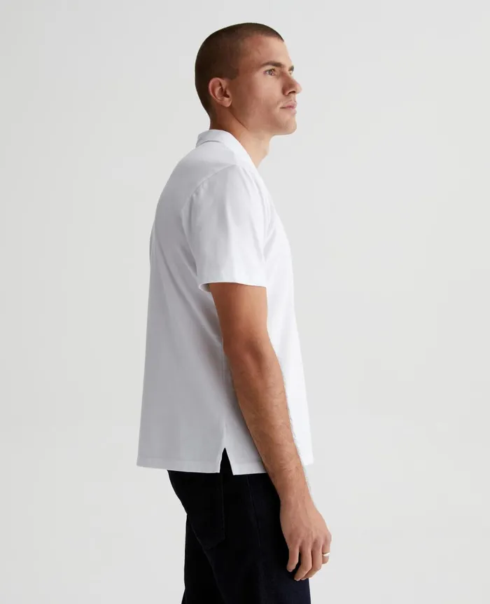 Bryce Johnny Collar True White Men AG Jeans Polos Bryce Johnny Collar True White Men AG Jeans Polos