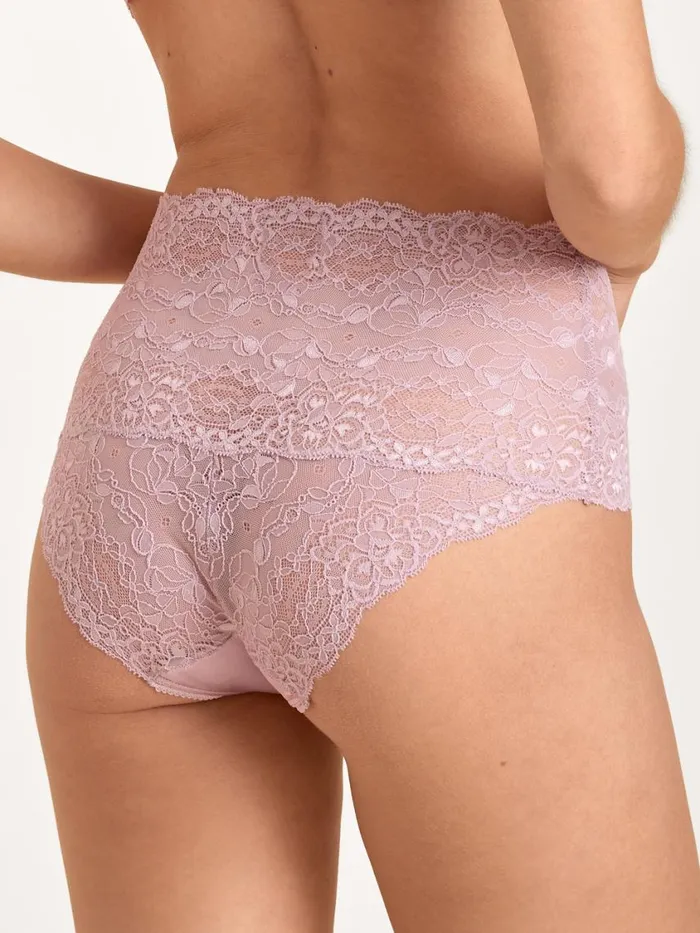 CALIDA Bottoms Women Brief With Lace High Waist Mauve Shadow