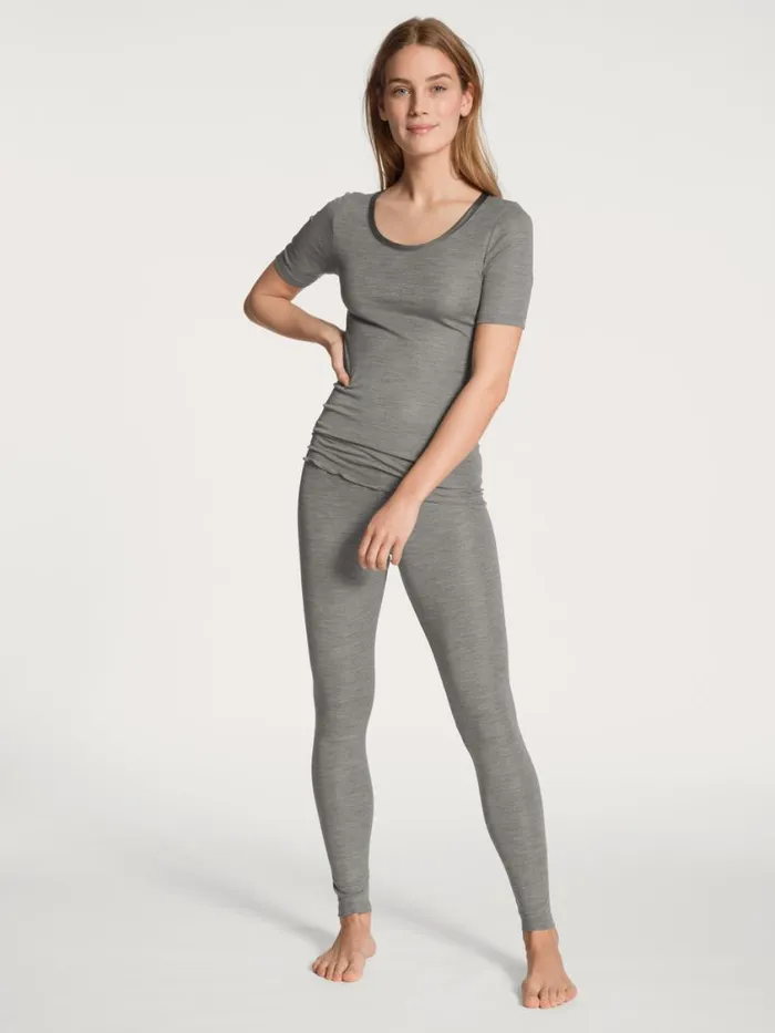 CALIDA Functional Underwear Women Shirt Short Sleeve Platin Mel