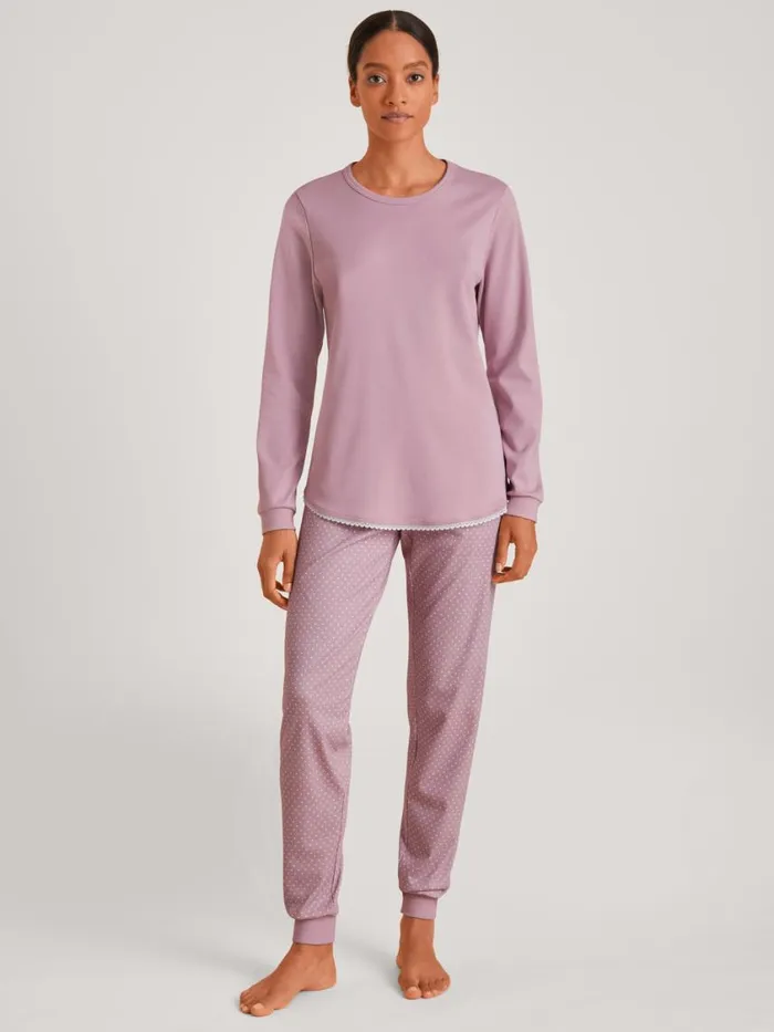 CALIDA Pyjamas Women Pyjama With Cuff Mauve Shadow